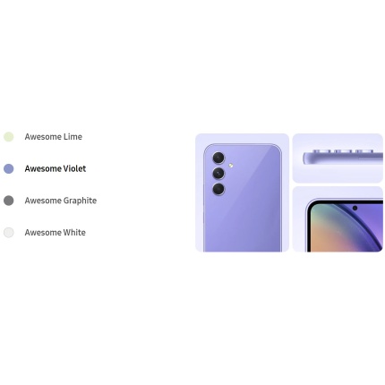 Samsung Galaxy A54 Verschiedene Farben Awesome Violet