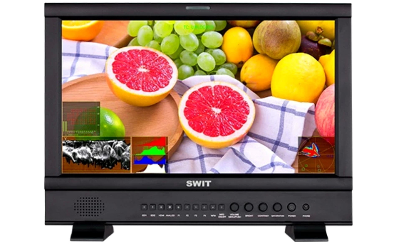 Swit Dual 9 Zoll FHD Waveform Rack LCD Monitor M-1093F