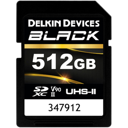 Delkin 512GB BLACK UHS-II SDXC Speicherkarte
