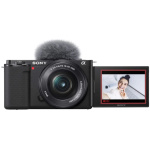 Sony Alpha ZV-E10 Vlog-Kamera mit PZ 16-50 mm Objektiv im Kit