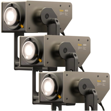 Kelvin Light EPOS 600 RGBACL LED-COB Studioleuchte 3-Light Kit